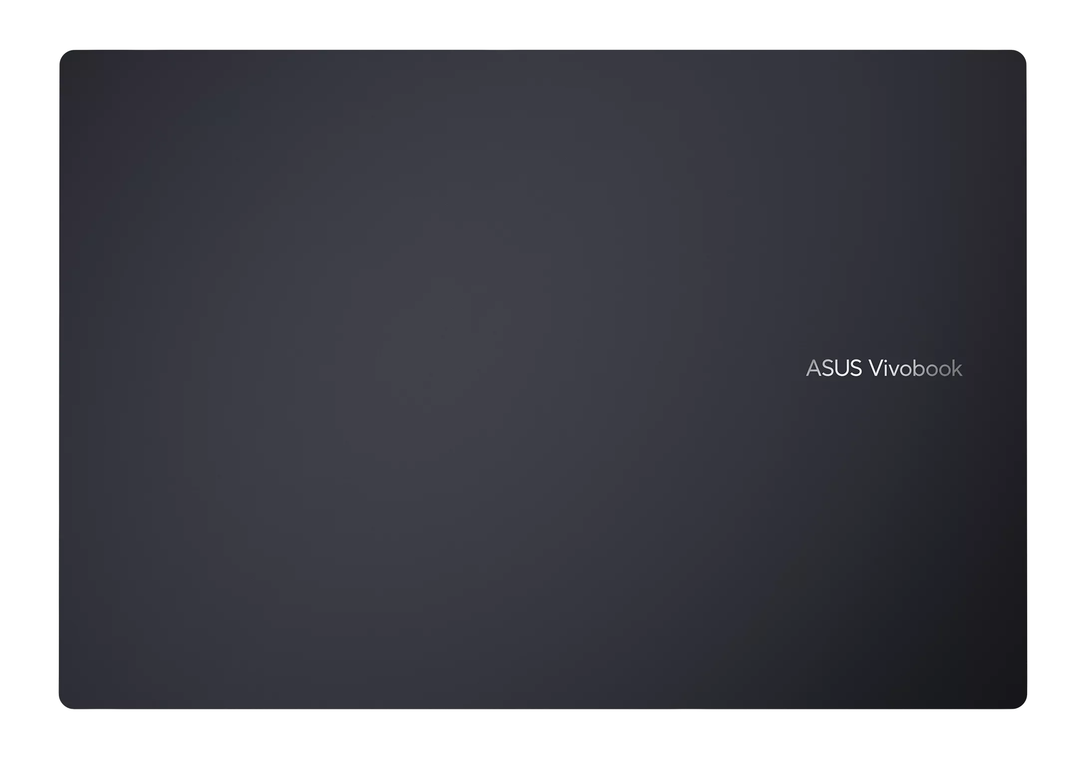 Ciemnoszare tło z napisem "ASUS Vivobook" po prawej stronie.