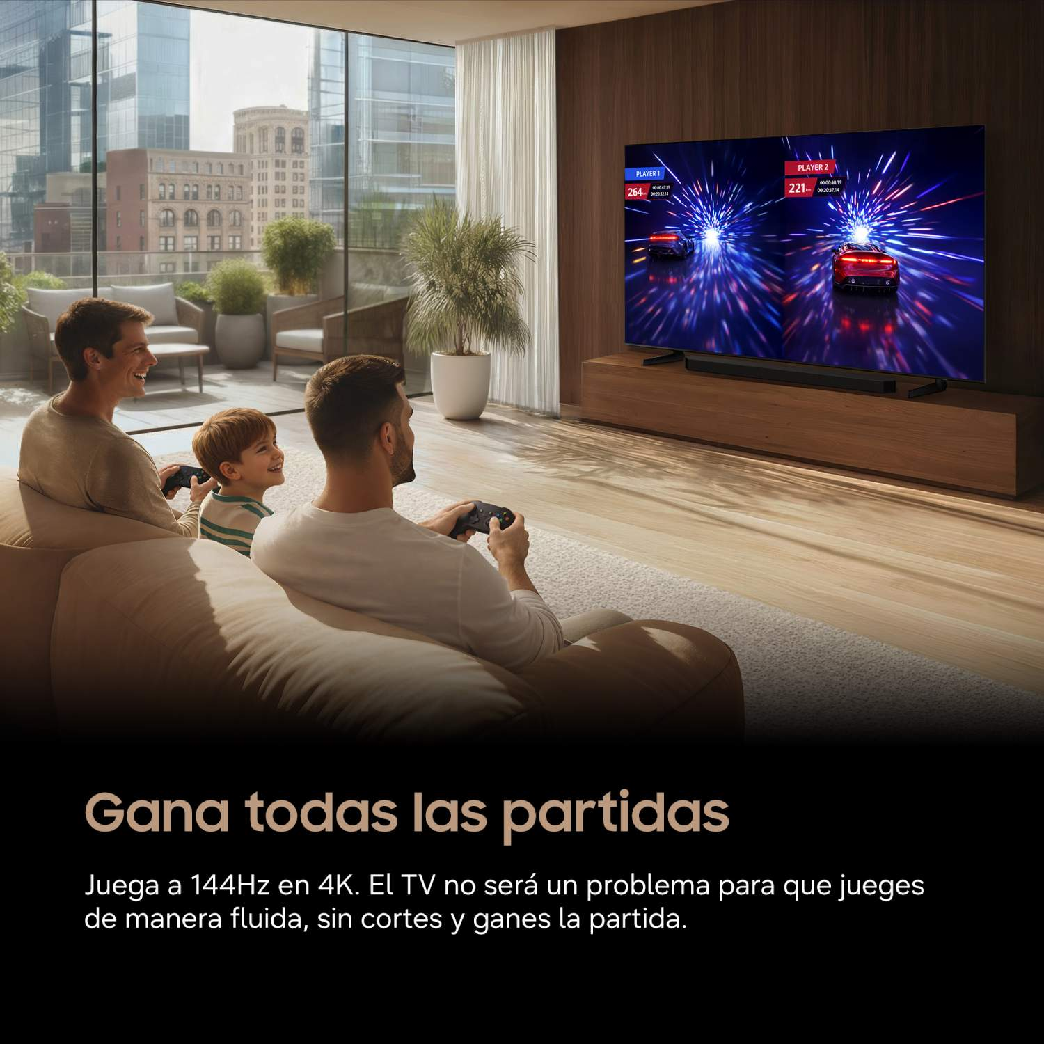 Gana todas las partidas.Juega a 144Hz en 4K. El TV no será un problema para que jueges de manera fluida, sin cortes y ganes la partida.