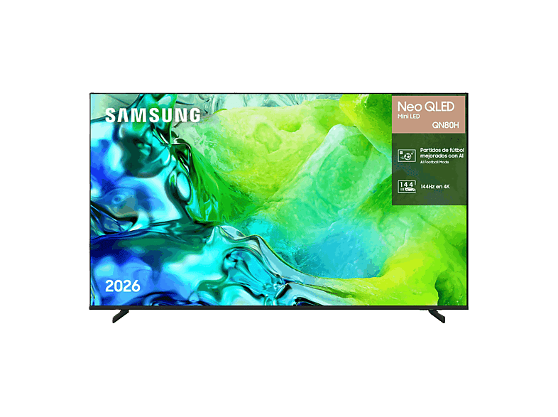 TV Neo QLED 55″ – Samsung TQ55QN80HAUXXC, UHD 4K, NQ4 AI Gen2, Smart TV, DVB-T2 (H.265), Negro