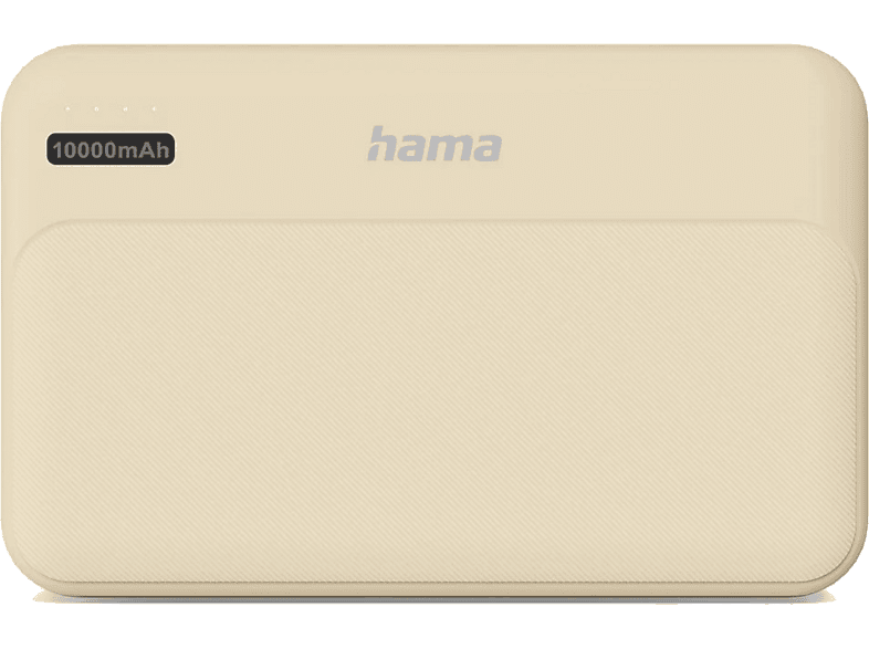 Powerbank HAMA Power Pack Pocket 10 10000 mAh 2x USB-A Piaskowy