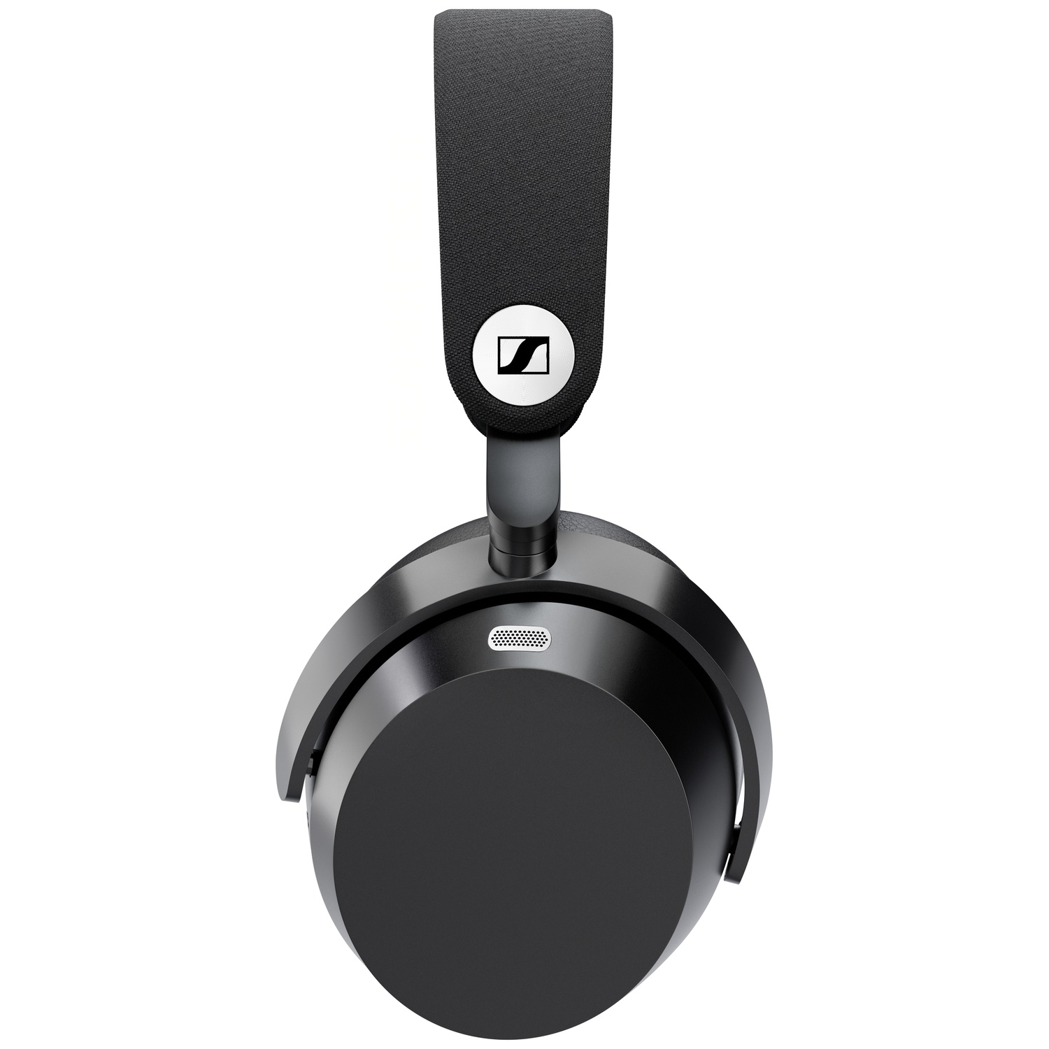 Black headphones with Sennheiser logo on the headband.