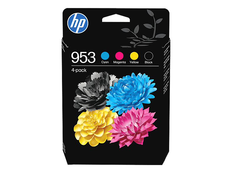HP 953 4er-Pack Original Druckerpatronen Schwarz/Cyan/Magenta/Gelb (6ZC69AE)