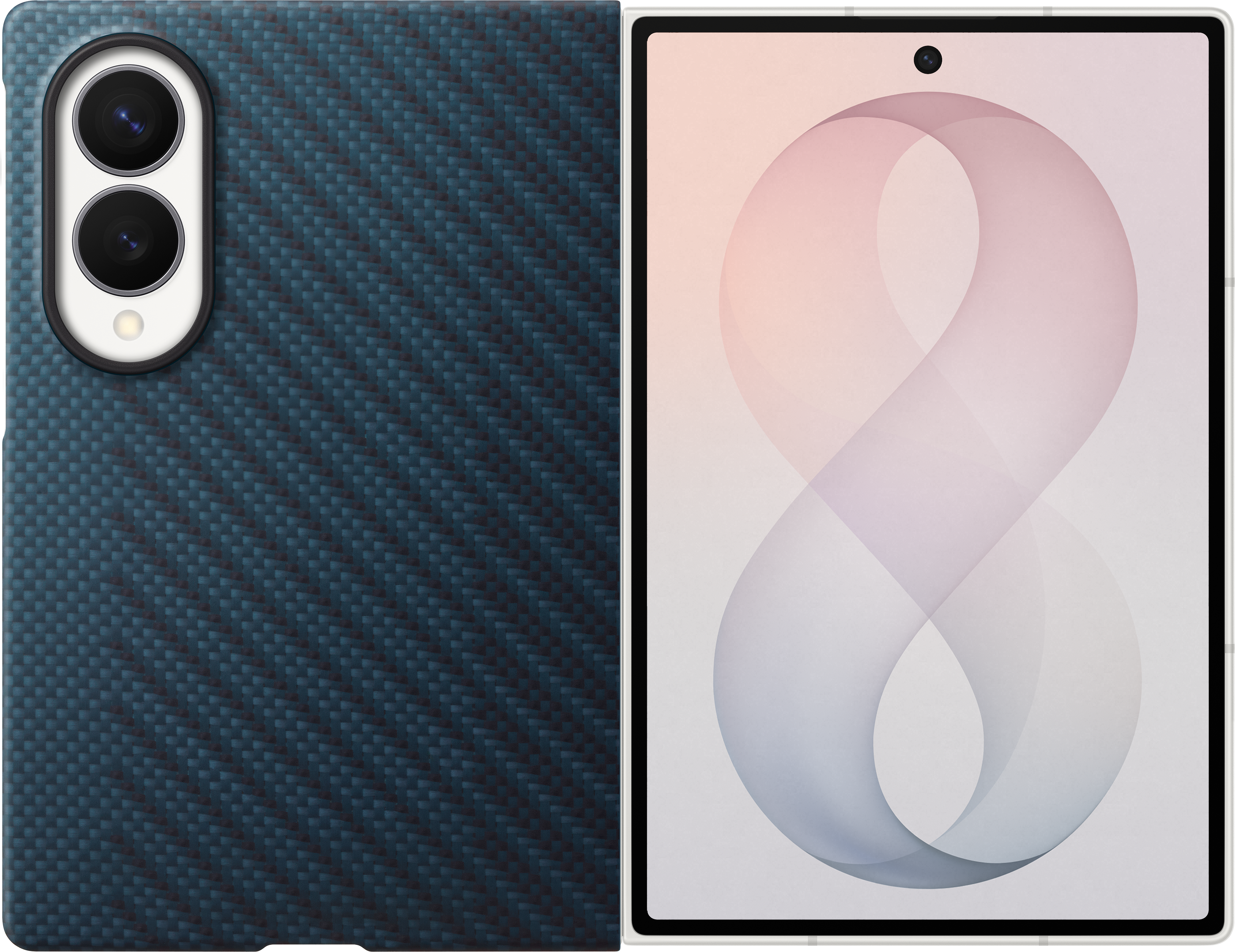 SAMSUNG Galaxy Z fold8 karbon mágneses tok, kék (EF-KF971SNEGWW)