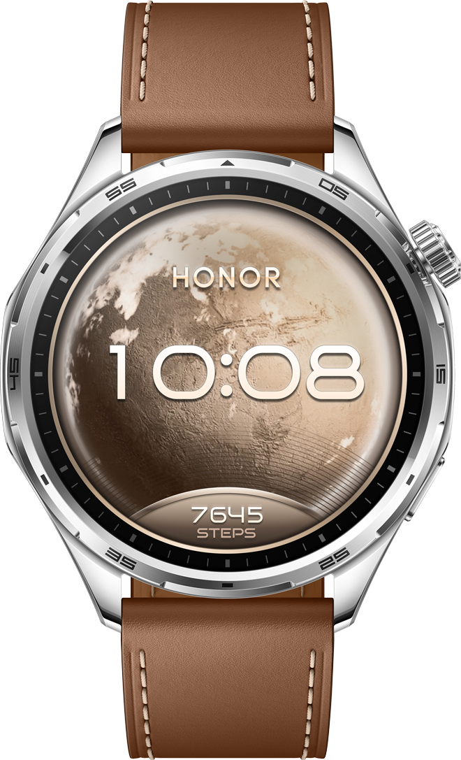HONOR Watch 6 okosóra, barna szíjjal (5502ACGL)