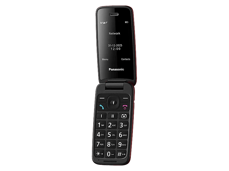 Telefon dla seniora PANASONIC KX-TU410EXB 4G Czerwony