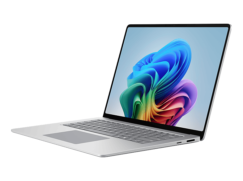 MICROSOFT Surface Laptop, 15 Zoll LCD, Snapdragon® X2 Elite (12 Kerne), 16GB RAM, 1TB SSD, Platin, Windows 11 Home, neuestes Modell (8. Edition)