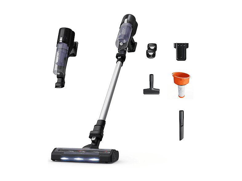 SCOPA ELETTRICA ROWENTA X-PERT 5.80 RH5A31, Potenza Max 150 W, Autonomia fino a 40 min, Contenitore polvere 0,44 l, Viola e alluminio