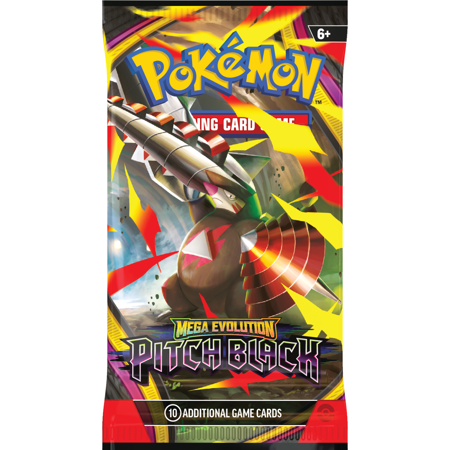 Pokemon Trading Card Game pack featuring Mega Evolution Pitch Black.