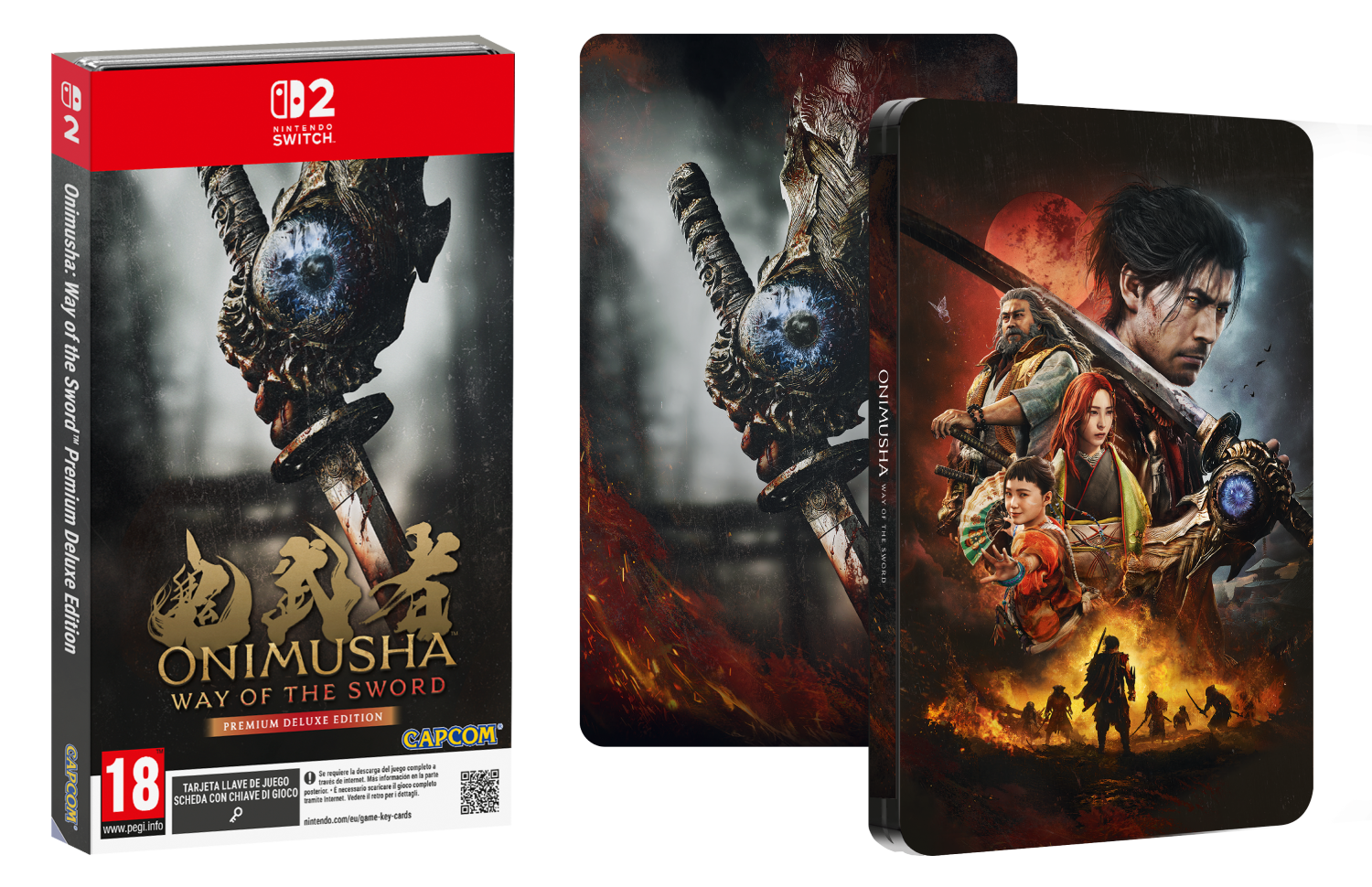 Un paquete de juego de Nintendo Switch titulado 'Onimusha: Way of the Sword'.