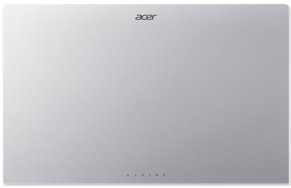 Ezüst laptop Acer logóval és 