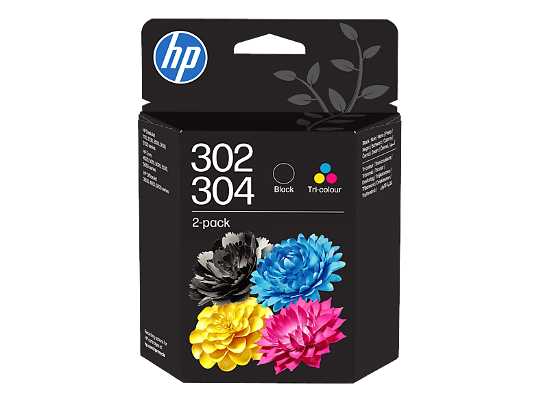 HP 302/304 4er-Pack Original Druckerpatrone Schwarz/Cyan/Magenta/Gelb (B82L1AE)