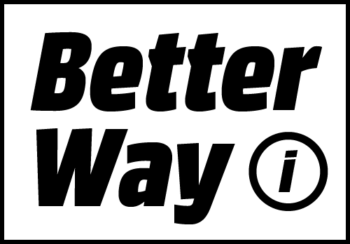 Texto 'Better Way' con icono de información.