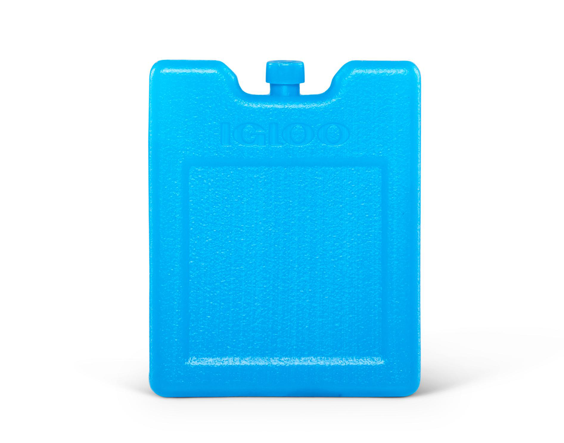 Ein blauer Eisbeutel mit dem 