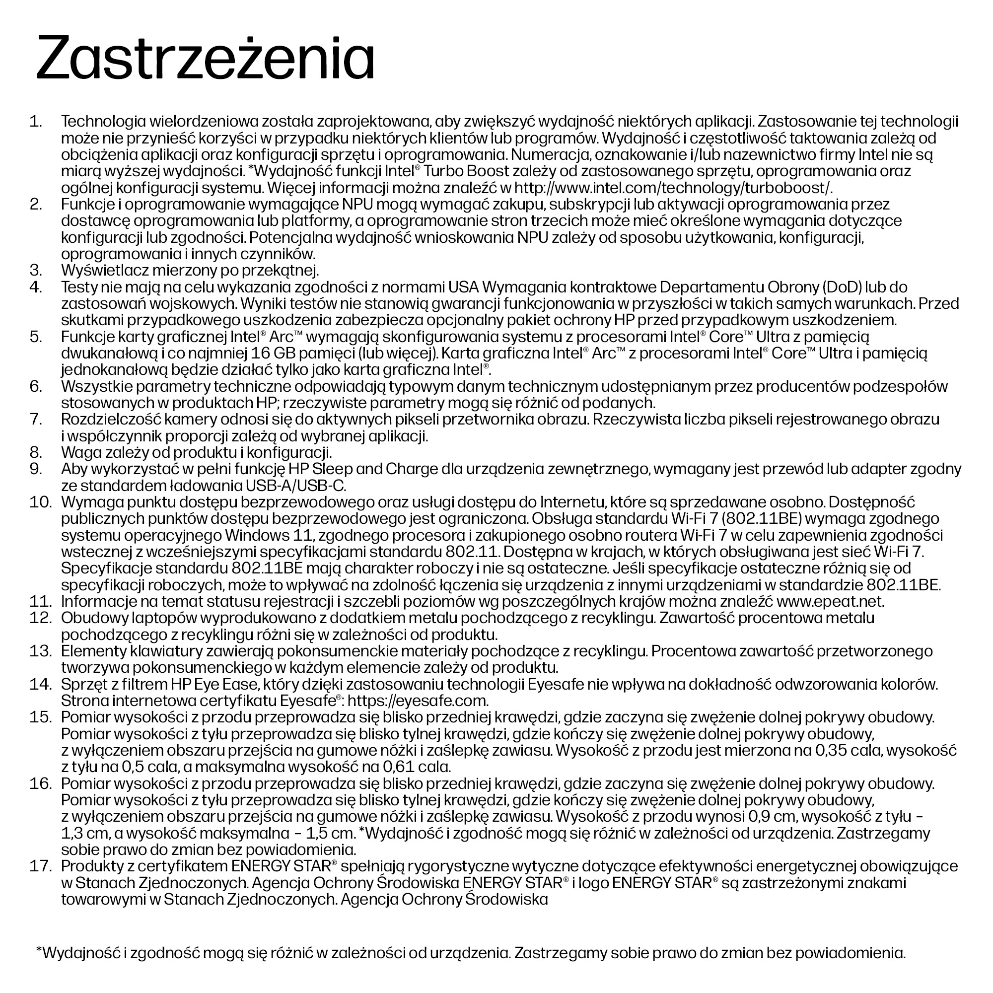 Tekst o technologii, NPU, wyświetlaczu, testach, karcie graficznej, parametrach, kamerze, wadze, Sleep and Charge.