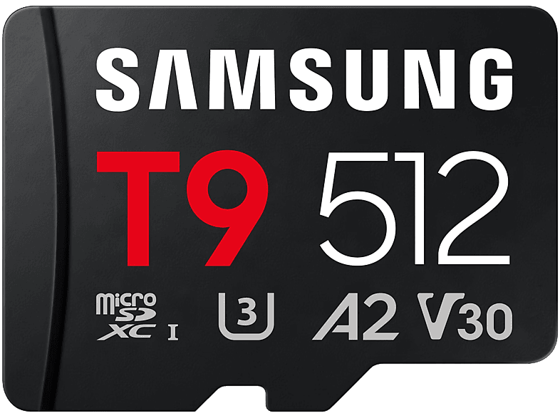 Samsung T9 Karta Pamięci micro Sdxc 512 Gb U3 A2 V30 200MB/s do kamerki
