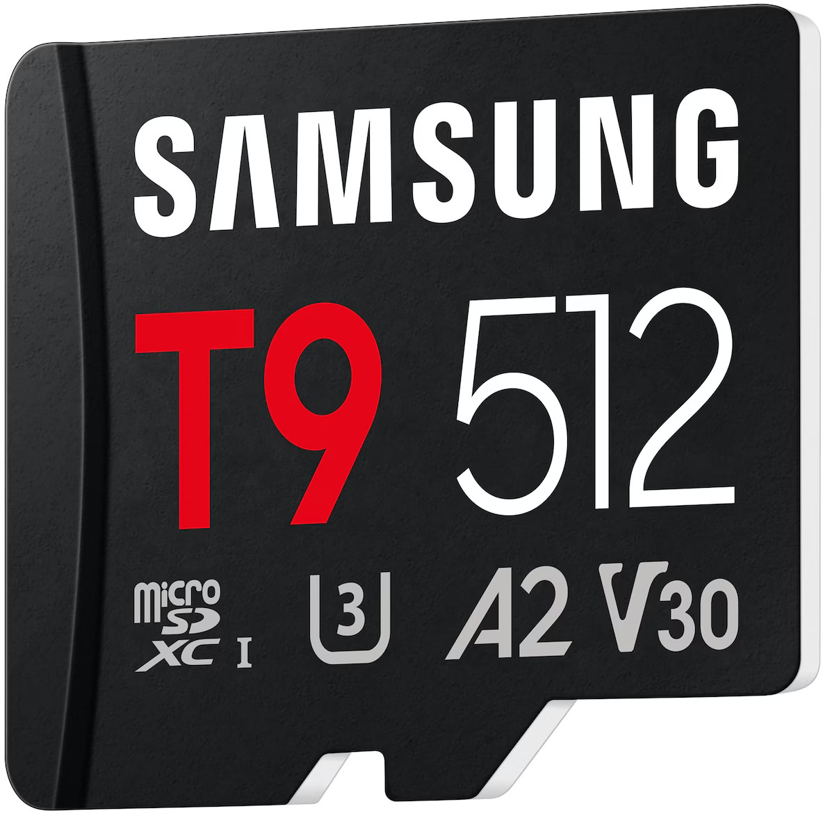 Karta pamięci Samsung T9 512 GB Micro SDXC z oznaczeniem A2 V30.