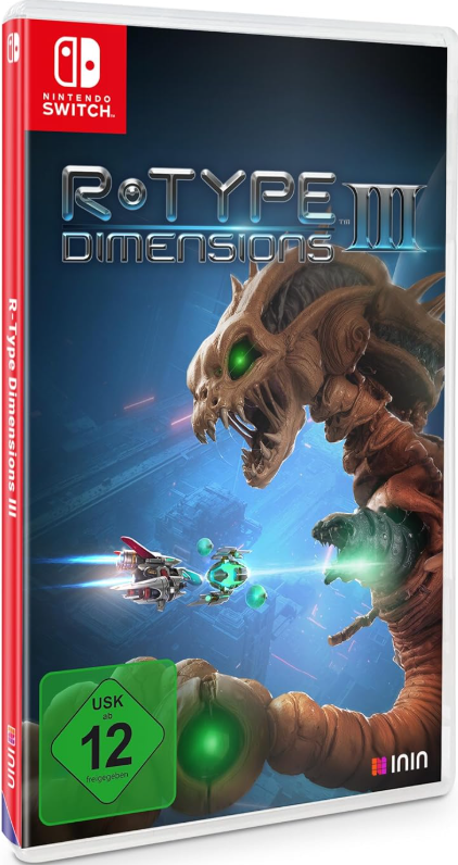 Nintendo Switch Spielcover: Alien greift Raumschiffe an. USK 12.