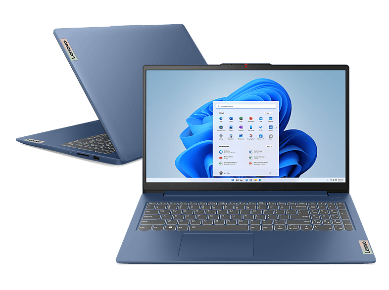 Laptop LENOVO IdeaPad Slim 3 15AMN8 FHD / AMD Ryzen™ 30 8 GB RAM 512 SSD Radeon™ 610M Windows 11 Home Niebieski