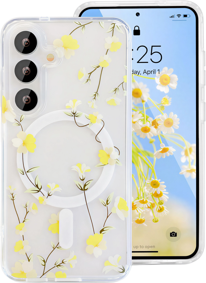 CASE AND PRO Samsung Galaxy A27 mágneses dupla lézernyomott tok, átlátszó (MAGLDL-A27-TP)