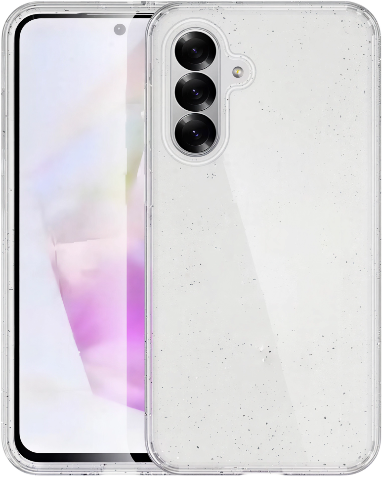 CASE AND PRO Samsung Galaxy A27 csillámos szilikon telefontok, átlátszó (GLI-A27-TP)