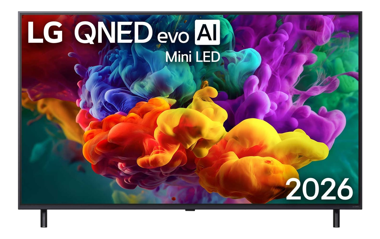 TV LG QNED evo AI Mini LED con colori vivaci. 2026.