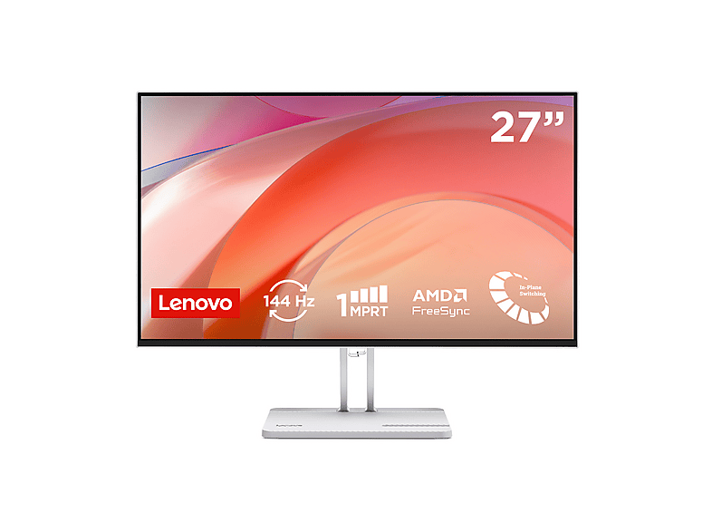 LENOVO L27-4C Monitor, 27 ", Full-HD, 1920 x 1080 Pixel, tempo di risposta 1 ms, refresh rate 144 Hz