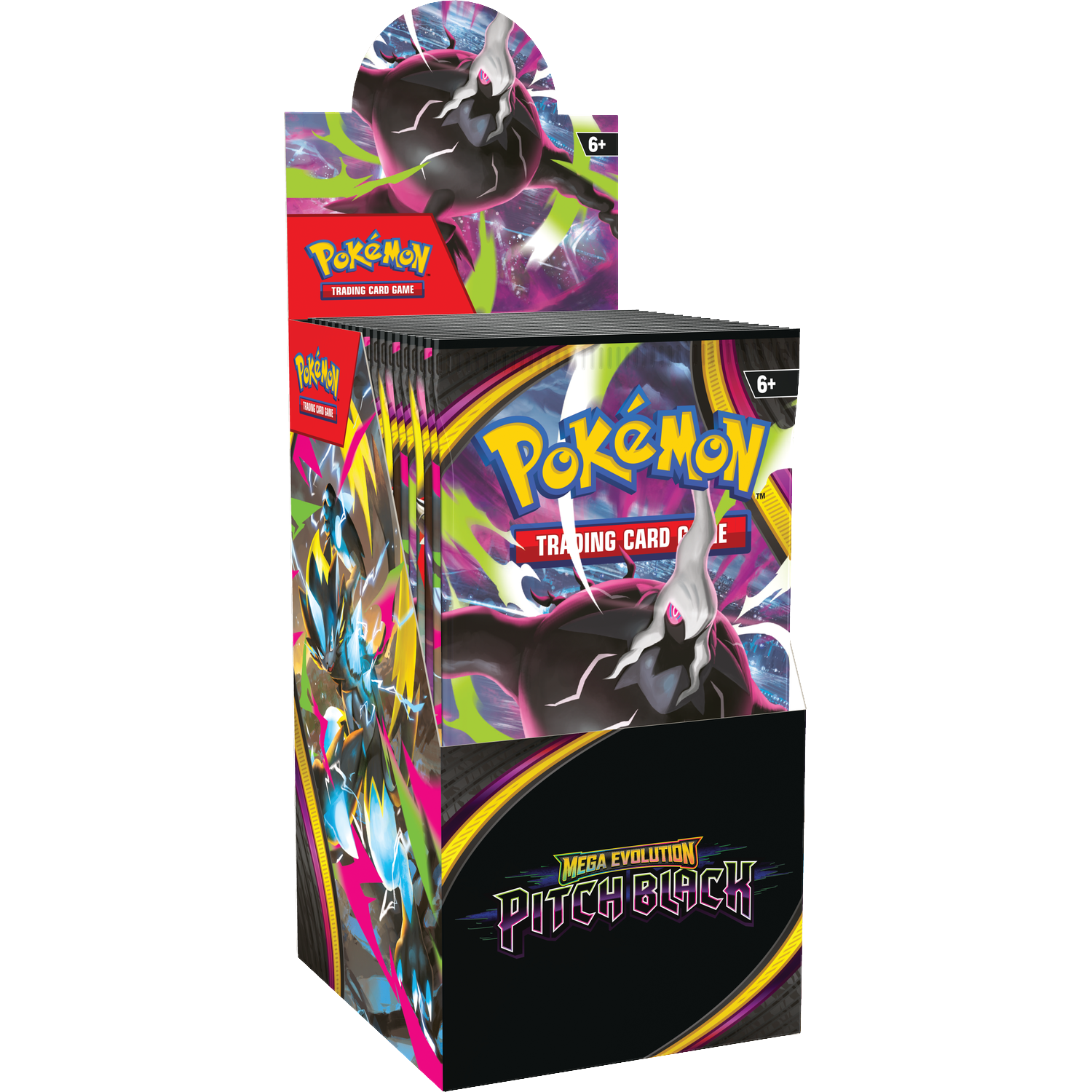 Een Pokémon ruilkaartspeldoos met Darkrai en andere Pokémon-illustraties.