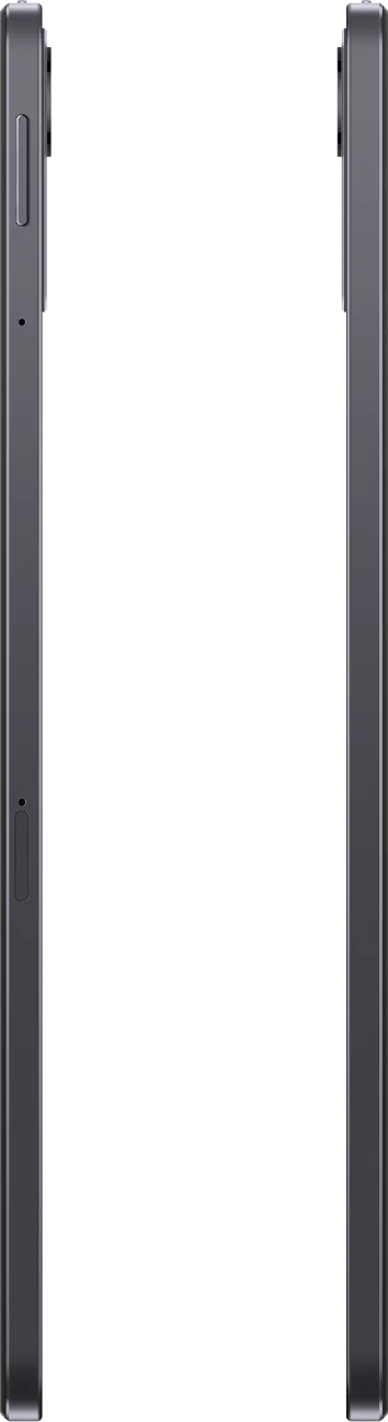 Sötét, függőleges mobiltelefon keskeny kerettel és fehér felső résszel.