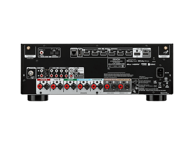 Denon AVR-X2900H DAB 7.2-Kanal-AV-Receiver mit DAB - 95 W - 4K/8K - Dolby Atmos - Powered by HEOS™ — Foto 2 von 2