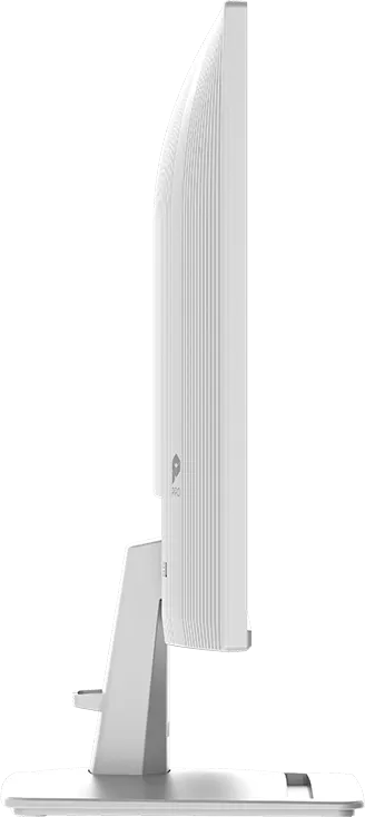 Fehr monitor oldalrl, bordzott hzl s llvnnyal.