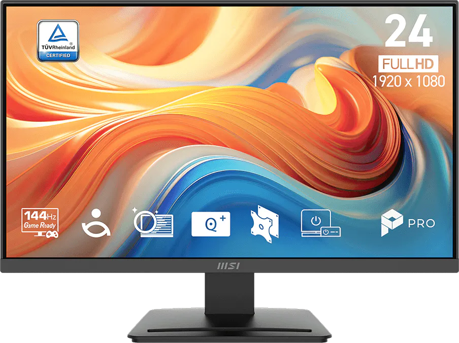 MSI PRO MP241E14V 23,8" Sík FHD 144 Hz 16:9 Adaptive-Sync VA LED Gamer Monitor
