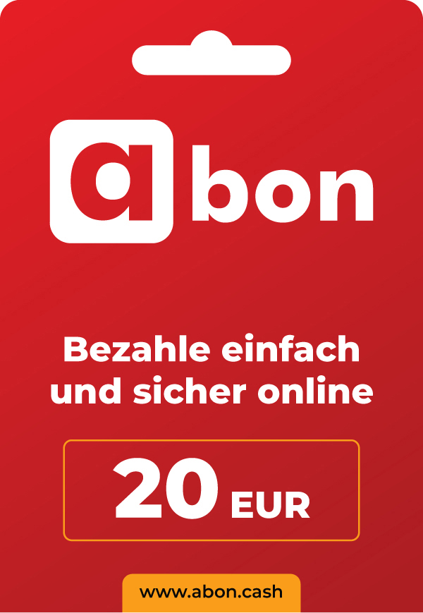 20 EUR Gutschein von Abon. Bezahle einfach und sicher online.