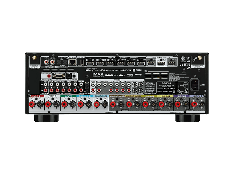 Denon AVCX3900H 9.4-Kanal-AV-Verstärker - 105 W - 4K/8K - Dolby Atmos - Powered by HEOS™; AV-Receiver — Foto 2 von 2