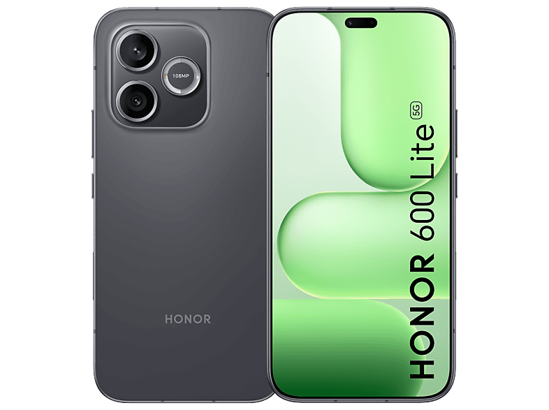 Honor 600 Lite, Velvet Black, 256 GB, 8 GB RAM, 6.6  AMOLED, MediaTek Dimensity 7100 Elite, 6520 mAh