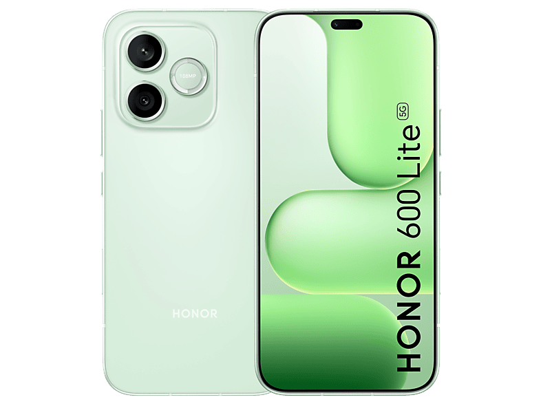 Móvil – Honor 600 Lite, Sprout Green, 256 GB, 8 GB RAM, 6.6 » AMOLED, MediaTek Dimensity 7100 Elite, 6520 mAh