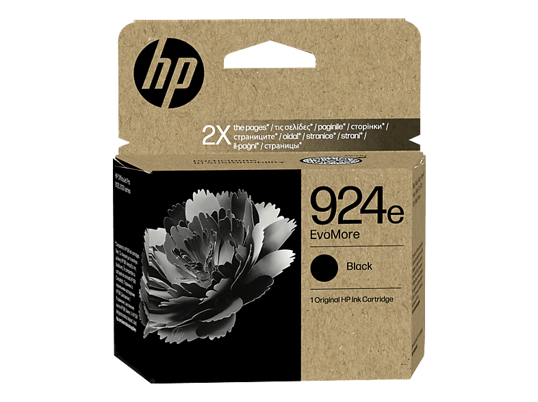 HP 924e EvoMore Original Druckerpatrone Schwarz (4K0V0NE)