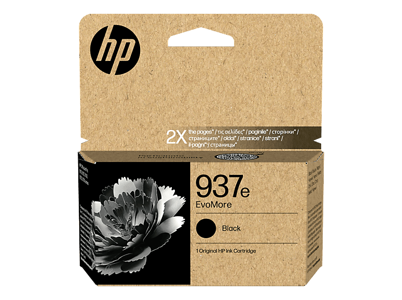 HP 937e EvoMore Original Druckerpatrone Schwarz (4S6W9NE)