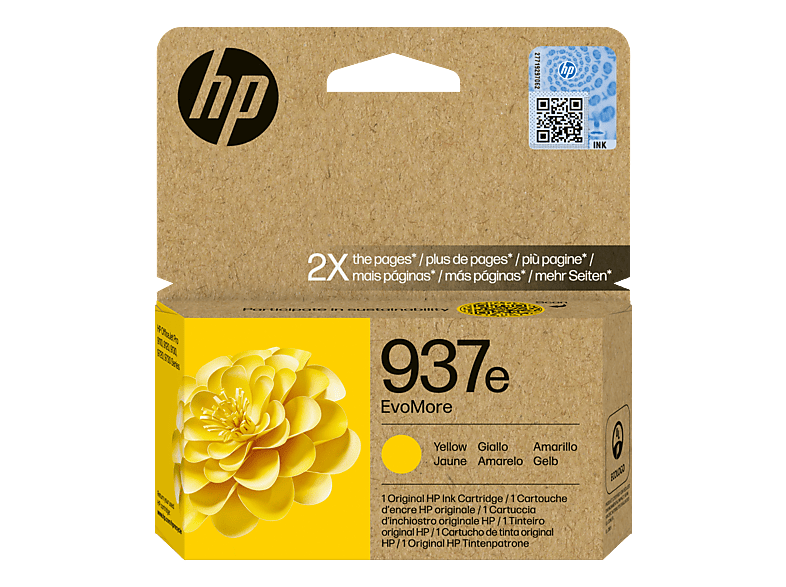 HP 937e EvoMore Original Druckerpatrone Gelb (4S6W8NE)