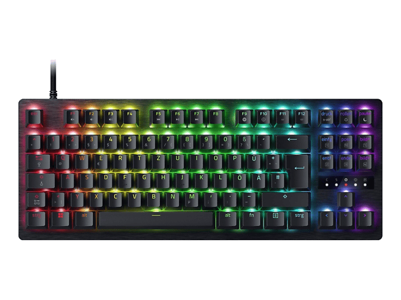RAZER Huntsman V3 Tenkeyless 8KHz (CH), Gaming-Tastatur, Opto-Mechanical, Razer Analog Optical, Kabelgebunden, Schwarz