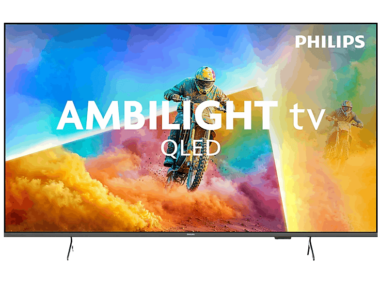 TV QLED 50" - Philips 50PQS8501/12, UHD 4K, Pixel Precise Ultra HD, Smart TV, DVB-T2, Ambilight, Dolby Atmos, HDR10+, Negro