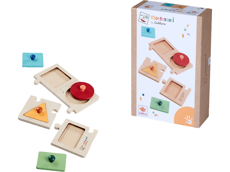 Eichhorn Montessori Lern-Puzzle Formen, Mehrfarbig; Lernpuzzle