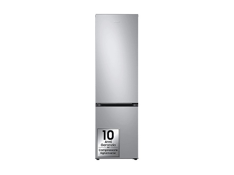 FRIGORIFERO COMBINATO SAMSUNG RB38C600DSA/EF, Capacità netta totale 390 l, Rumorosità: 35 dB(A), LAN wireless, 5 ripiani, Dimensioni: L 59,5 cm A 203 P 65,8 cm, Silver, Classe D