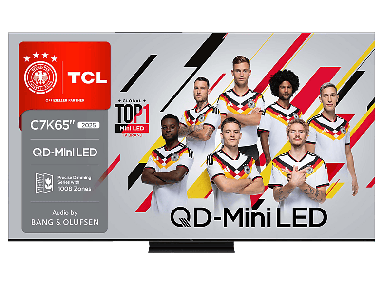 TCL 65C7K QD-Mini-LED Google TV (Flat, 65 Zoll / 164 cm, HDR 4K, SMART TV)