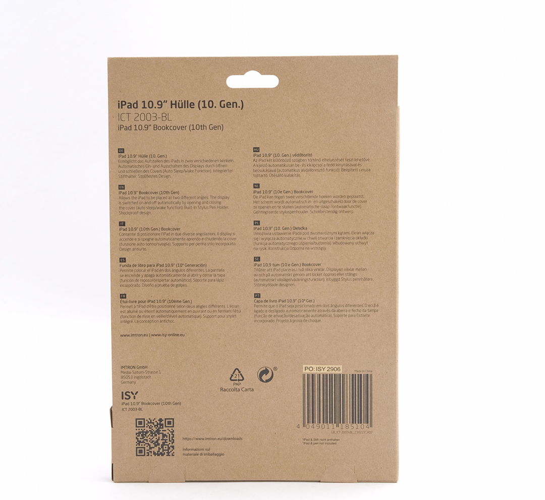 iPad 10.9" (10. Gen) tok ceratartóval, összecsukható, ütésálló.