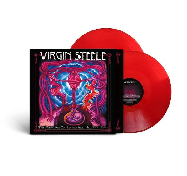 Rote Vinyl-Schallplatte mit dem Albumcover "The Marriage Of Heaven And Hell Part Two".