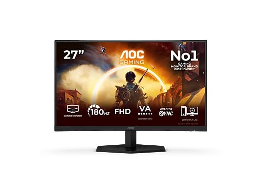 מסך גיימינג קעור C27G42FE מבית AOC