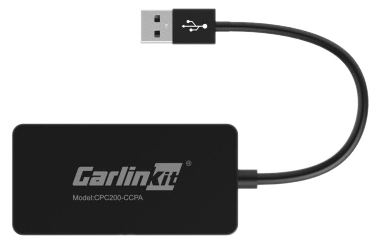 Czarny adapter Garlinkit ze złączem USB i kablem.