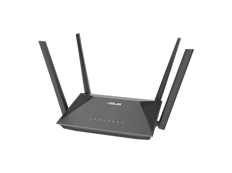 Router - ASUS RT-AX52, Doble Banda, WiFi 6, 1201 Mbps, Control parental, Con VPN, Negro – imagen 2