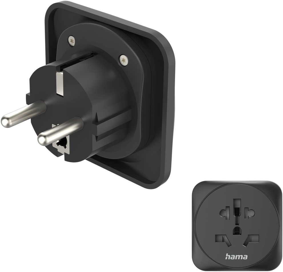 HAMA Utazó adapter World-EU fekete(223461)