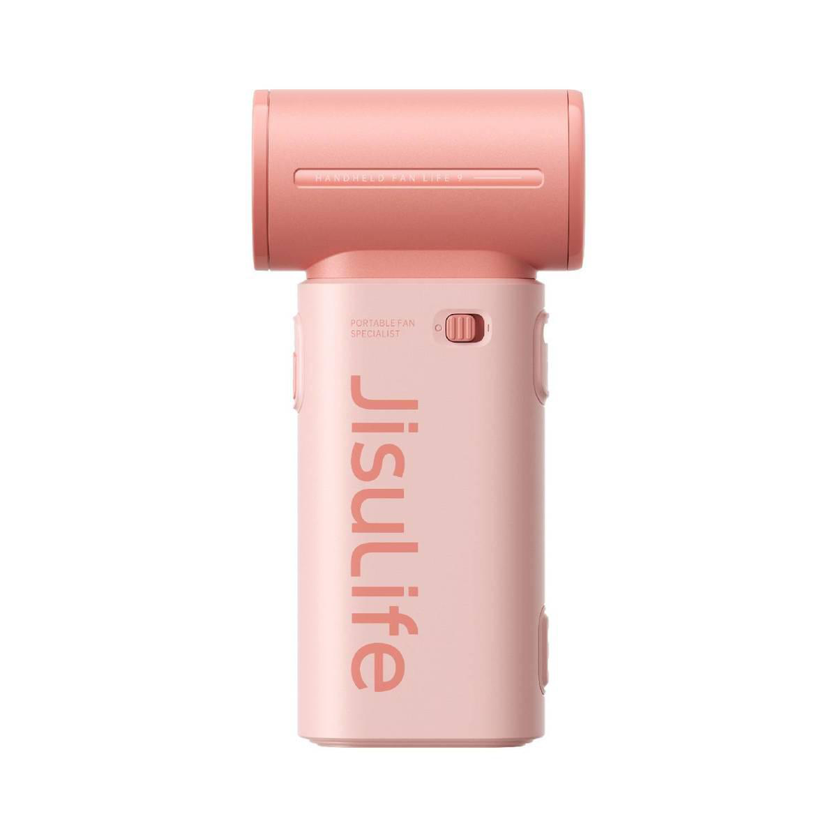 Ein pinker Handventilator mit 